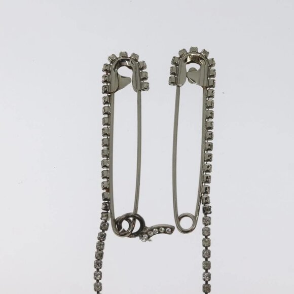 CHANEL Brooch metal Silver CC Auth bs26775 - Picture 3 of 9